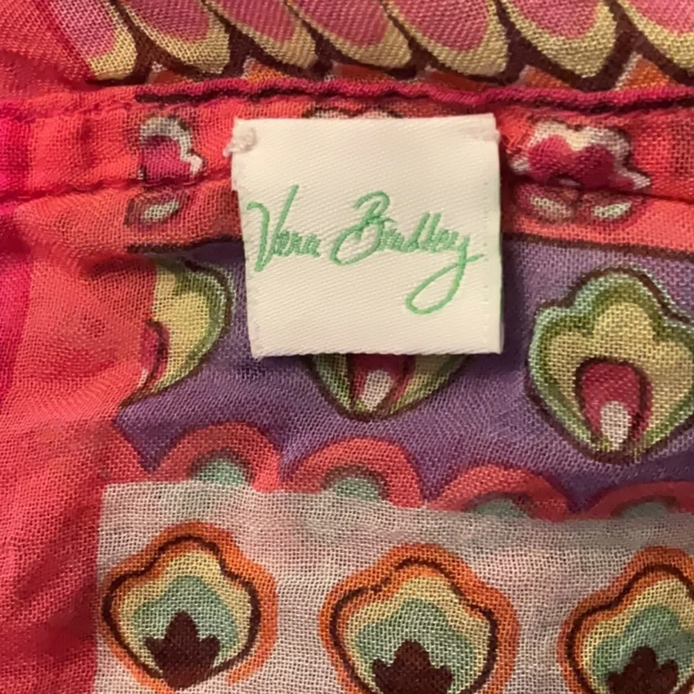 Vera Bradley Paisley Floral Pom Infinity Scaef - Picture 8 of 8